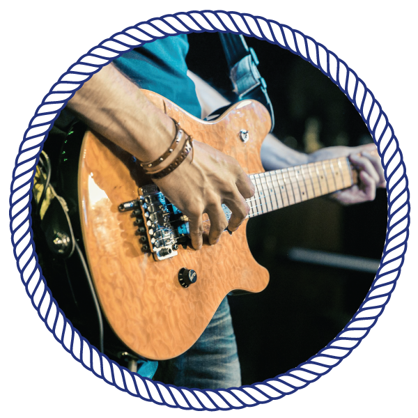 man playing the guitar