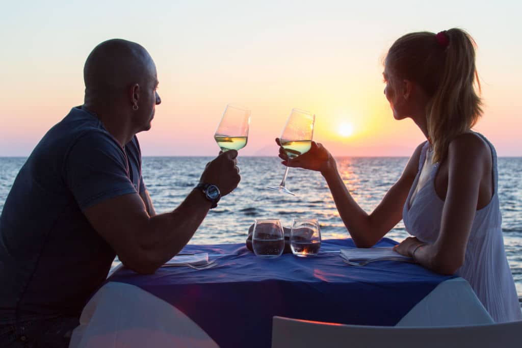 Saturday Night Dinner Cruise Couple Sunset
